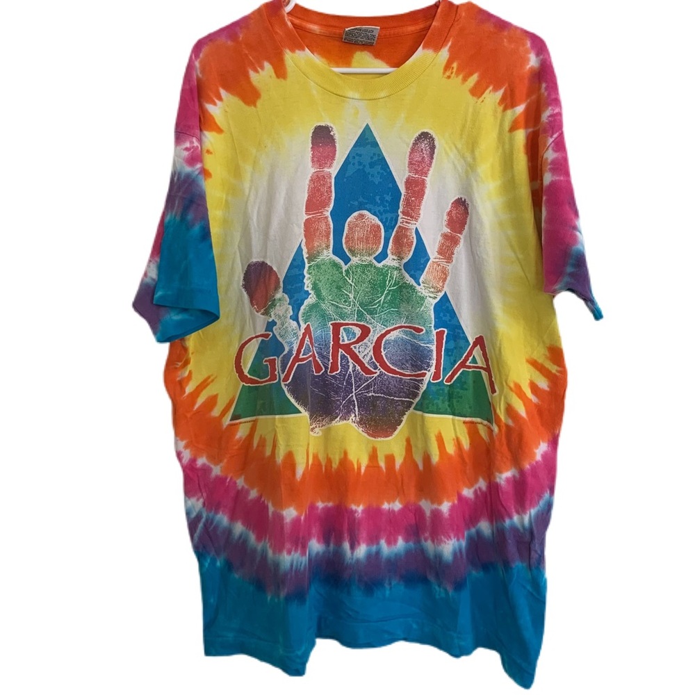 VINTAGE 1995 TIE DYE JERRY GARCIA GRATEFUL DEAD T-SHIRT